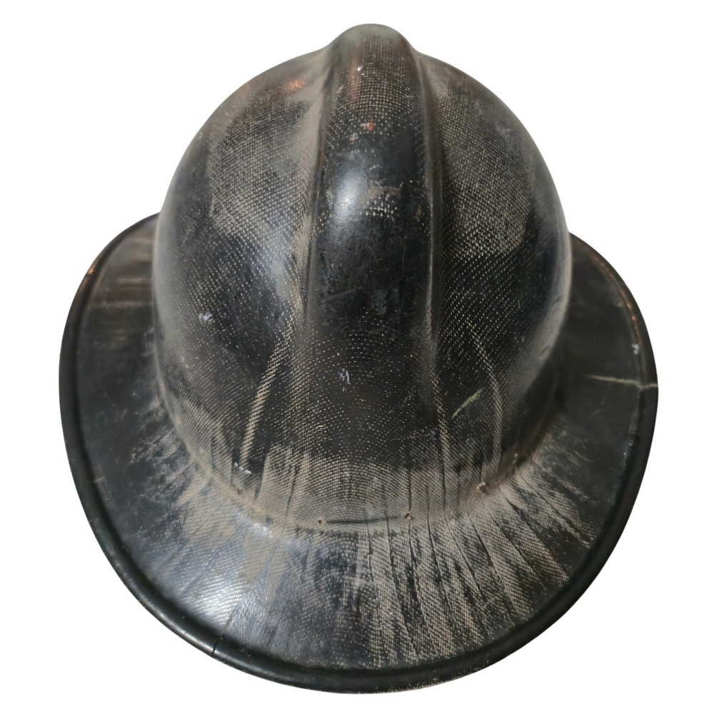 Vintage Firefighter Helmet Fiberglass 1960s Fireman Display Hat